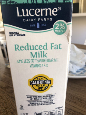 Reduced fat milk