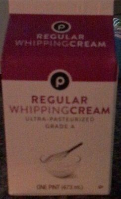 Regular whipping cream