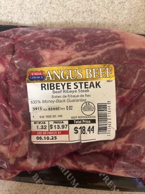 Ribeye , USDA choice Angus Beef