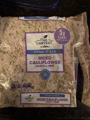 Riced Cauliflower - Garlic & Herb