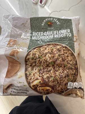 Riced Cauliflower Mushroom Risotto