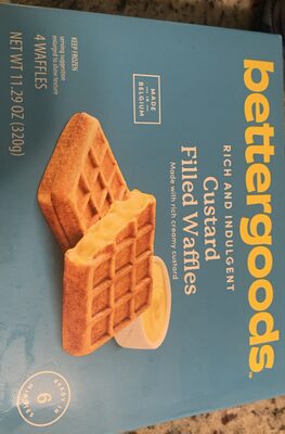 Rich and Indulgent custard filled waffles