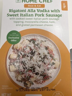 Rigatoni Alla Vodka with Sweet Italian Pork Sausage