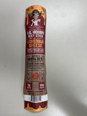 Righteous Felon Hickory Beef Stick & Cheddar Cheese