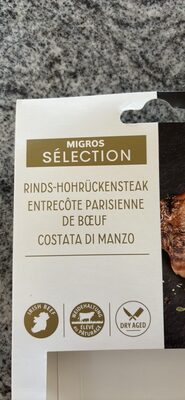 Rinds-Hohrückensteak Entrecôte parisienne de bœuf