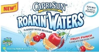 Roarinwaters flavored water beverage