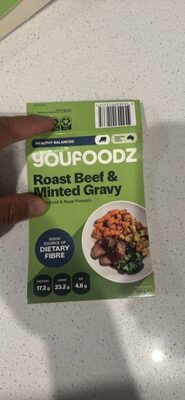 Roast Beef & Minted Gravy with Broccoli & Roast Pumpkin