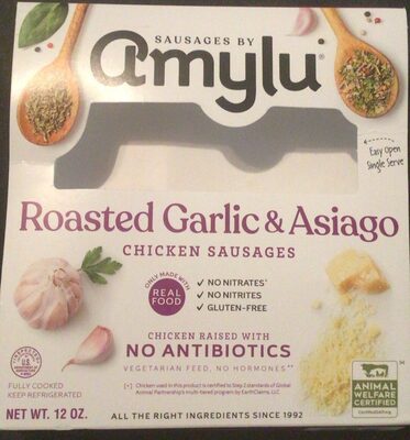 Roasted Garlic & Asiago Chicken Sausages