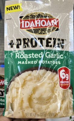 Roasted Garlic Mashed Potatoes +Protein