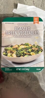 Roasted Green Vegetables with Olive Oil and Garlic