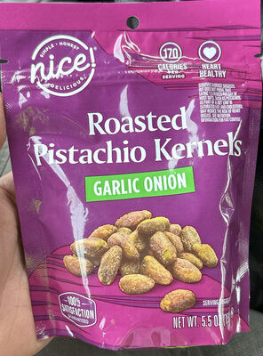 Roasted Pistachio Kernels Garlic Onion