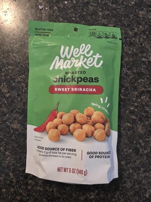 Roasted Sweet Sriracha Chickpeas