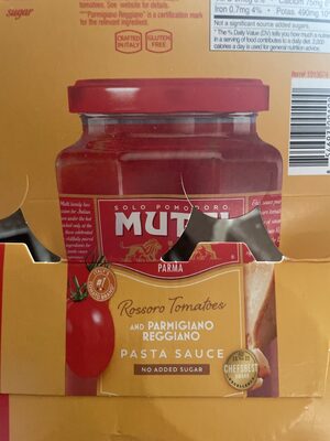 Rossoro Tomatoes And Parmigiano Reggiano Pasta Sauce