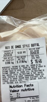 ROTI DE DINDE STYLE BUFFAL