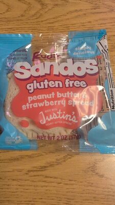 Rudi's Sandos Gluten Free Peanut Butter And Strawberry Spread