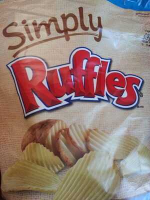 Ruffles Sea Salted Reduced Fat Potato Chips 8 Ounce Plastic Bag