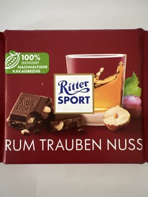Rum Trauben Nuss, Milk Chocolate Wih Rum Raisins & Nuts
