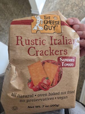 Rustic Italian Crackers Sundried Tomato