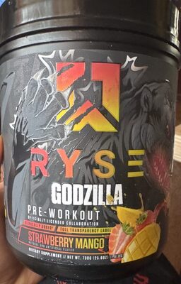 Ryse Godzilla Strawberry Mango Pre-workout