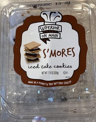 S’mores Iced Cake Cookies