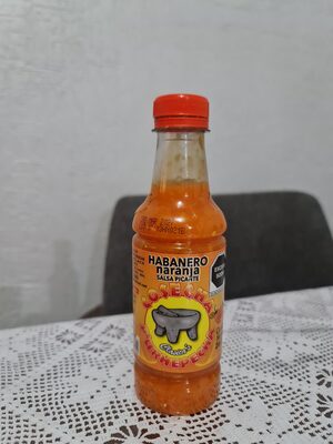 Salsa picante habanero naranja