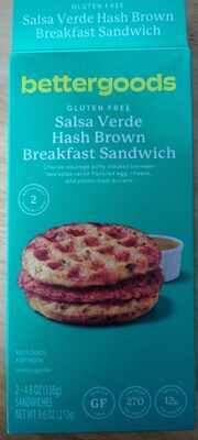 Salsa Verde Hash Brown Breakfast Sandwich