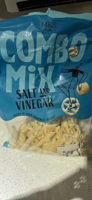 salt and vinegar flavoured shaped potato snacks