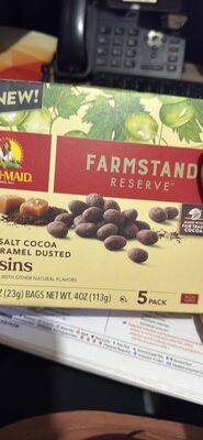 Salt Cocoa Caramel Dusted Raisins