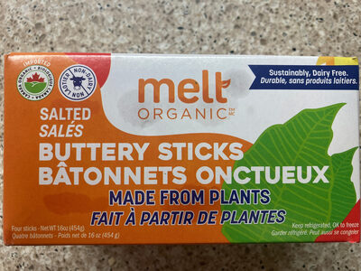 Salted Butter Sticks Made From Plants