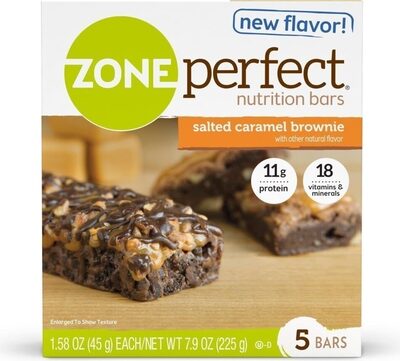 Salted caramel brownie nutrition bars