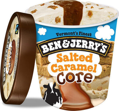 Salted caramel core ice cream