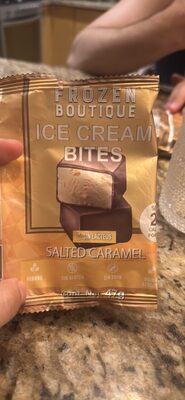 Salted Caramel Ice Cream Bites