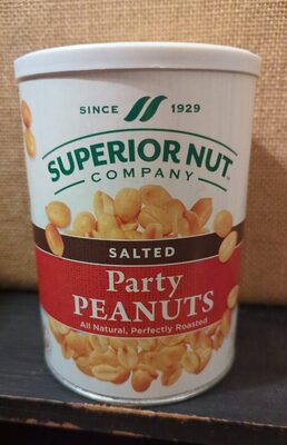 Salted Party Peanuts nutrition label, ingredients and packaging