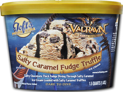 Salty Caramel Fudge Truffle Ice Cream