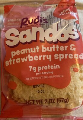 Sandos Peanut Butter And Strawberry Spread