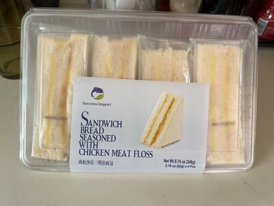 Sandwich Bread Seasoned with Chicken Meat Floss