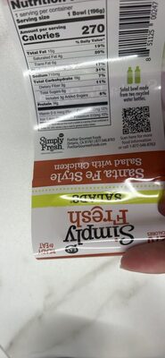 Santa Fe Style Salad with Chicken