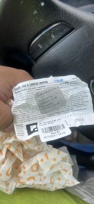 sausage, egg and cheese muffin