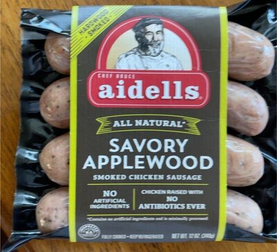 Savory Applewood Smoked Chicken Saussge