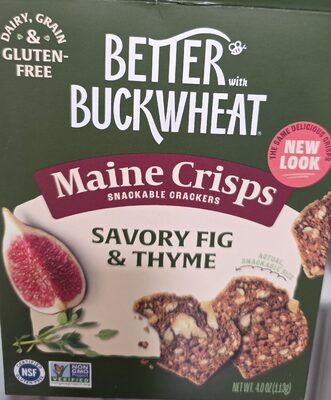 Savory Fig & Thyme Buckwheat Crackers