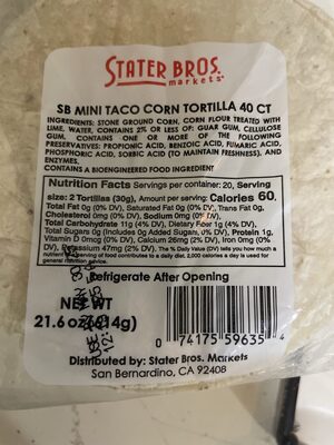 SB Mini Taco Corn Tortilla