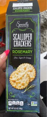 Scallops crackers rosemary