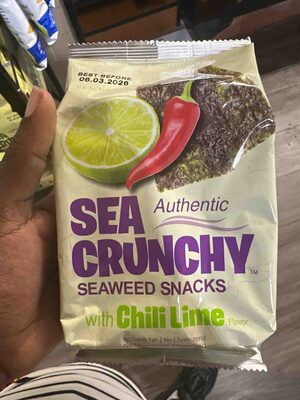 Sea Crunchy Seaweed Snacks With Chili Lime Flavor