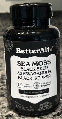 Sea Moss Black Seed Ashwagandha Black Pepper