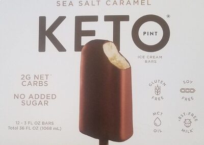 Sea Salt Caramel Keto Ice Cream Bars
