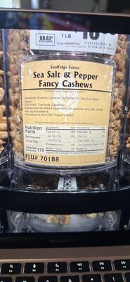 Sea Salt & Pepper Fancy Cashews