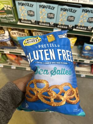 Sea salt pretzels, sea salt