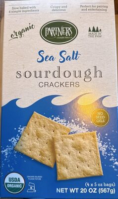 Sea Salt Sourdough Crackers