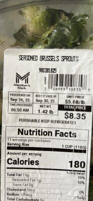 SEASONED BRUSSELS SPROUTS