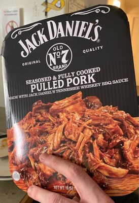 Seasoned & fully cooked pulled pork with jack daniel's tennessee whiskey bbq sauce